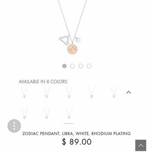 Swarovski LIBRA horoscope necklace